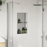 Vidaxx Duschnische 32x62x9 cm Edelstahl silber gebürstet