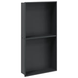 Vidaxx Duschnische 32x62x9 cm Edelstahl mattschwarz