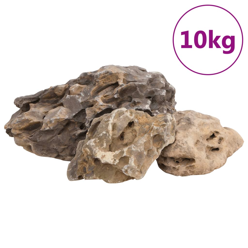 VidaXL Drachensteine 10 kg 10-40 cm grau