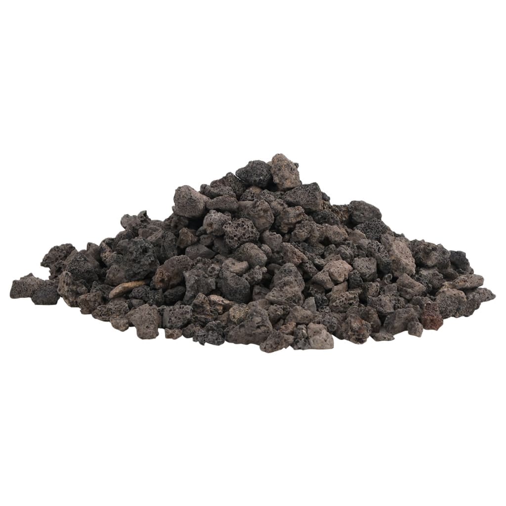 VidaXL Lavasteine 10 kg 1-2 cm schwarz
