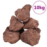 VidaXL Lavasteine 10 kg 10-30 cm rot