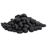 Vidaxl Kieselsteine poliert 2-5 cm 25 kg schwarz