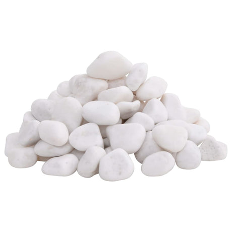Vidaxl Kieselsteine poliert 2-5 cm 25 kg weiß