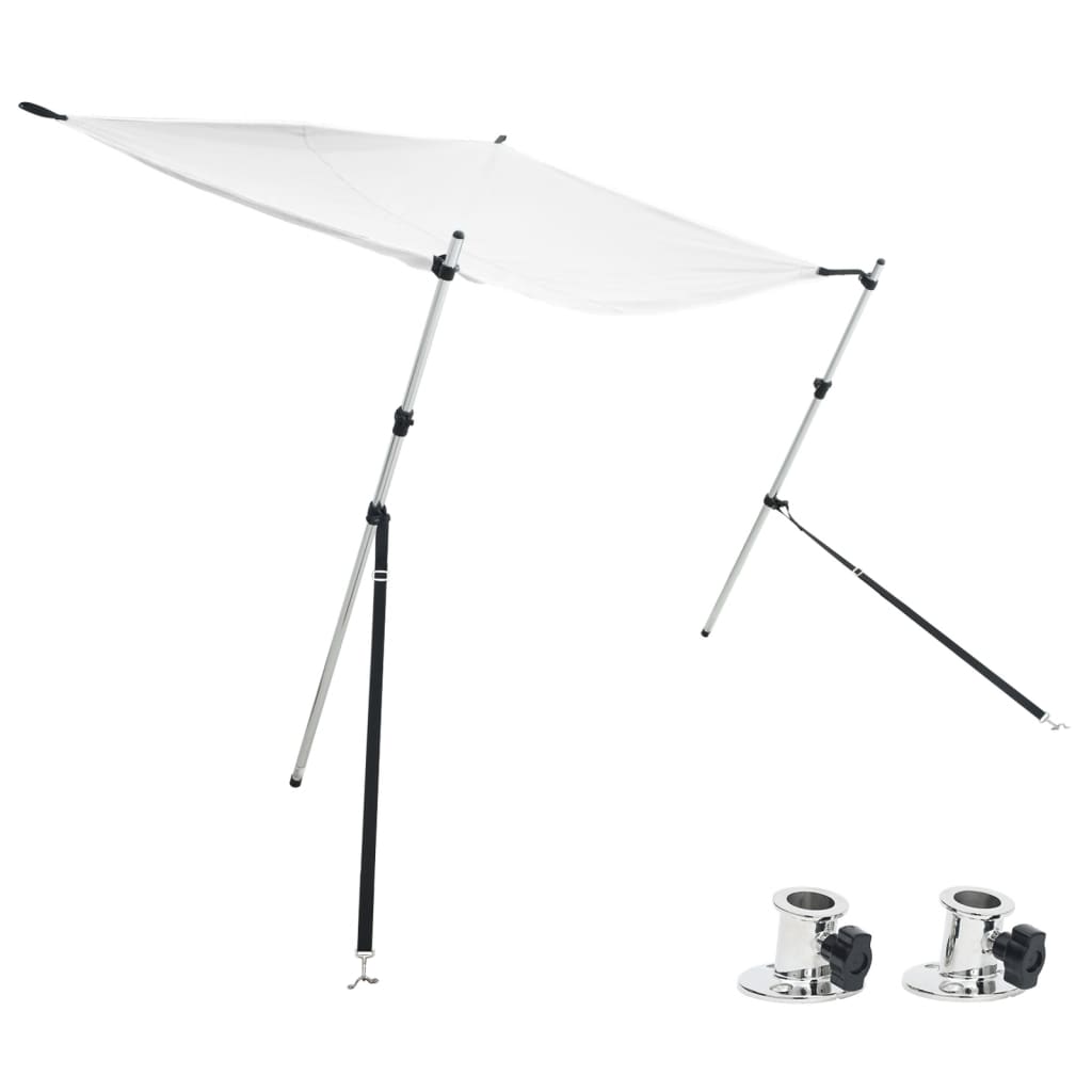 VidaXL Sonnenschutztuch-Set T-Top 170 x 170 x (113–182,5) cm weiß