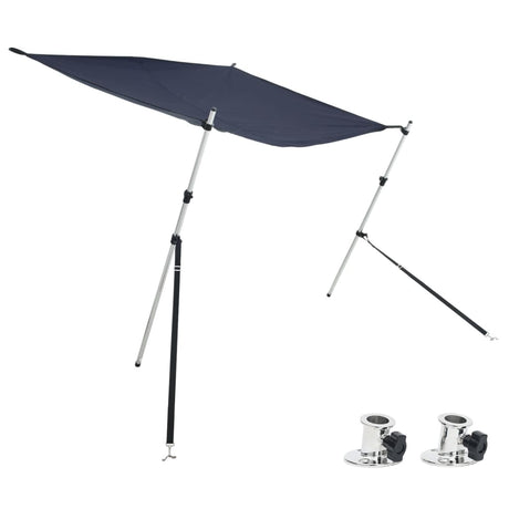 VidaXL Sonnensegel-Set T-Top 170 x 170 x (113–182,5) cm blau