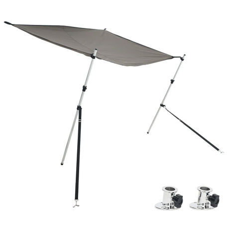 VidaXL Sonnenschutztuch-Set T-Top 170 x 170 x (113–182,5) cm Anthrazitgrau