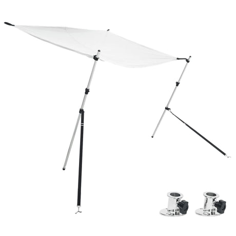 VidaXL Sonnenschutztuch-Set T-Top 174 x 205 x (115–194) cm weiß