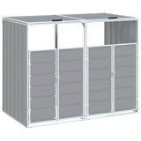Vidaxx Containeraufbewahrung für 2 Container 144x81x113 cm grauer Stahl
