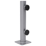 Vidaxx Sonnenschirmständer für ø32 34 38 mm Mast silberfarbener Stahl