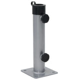 Vidaxx Sonnenschirmständer für ø38 48 mm Stange aus silberfarbenem Stahl
