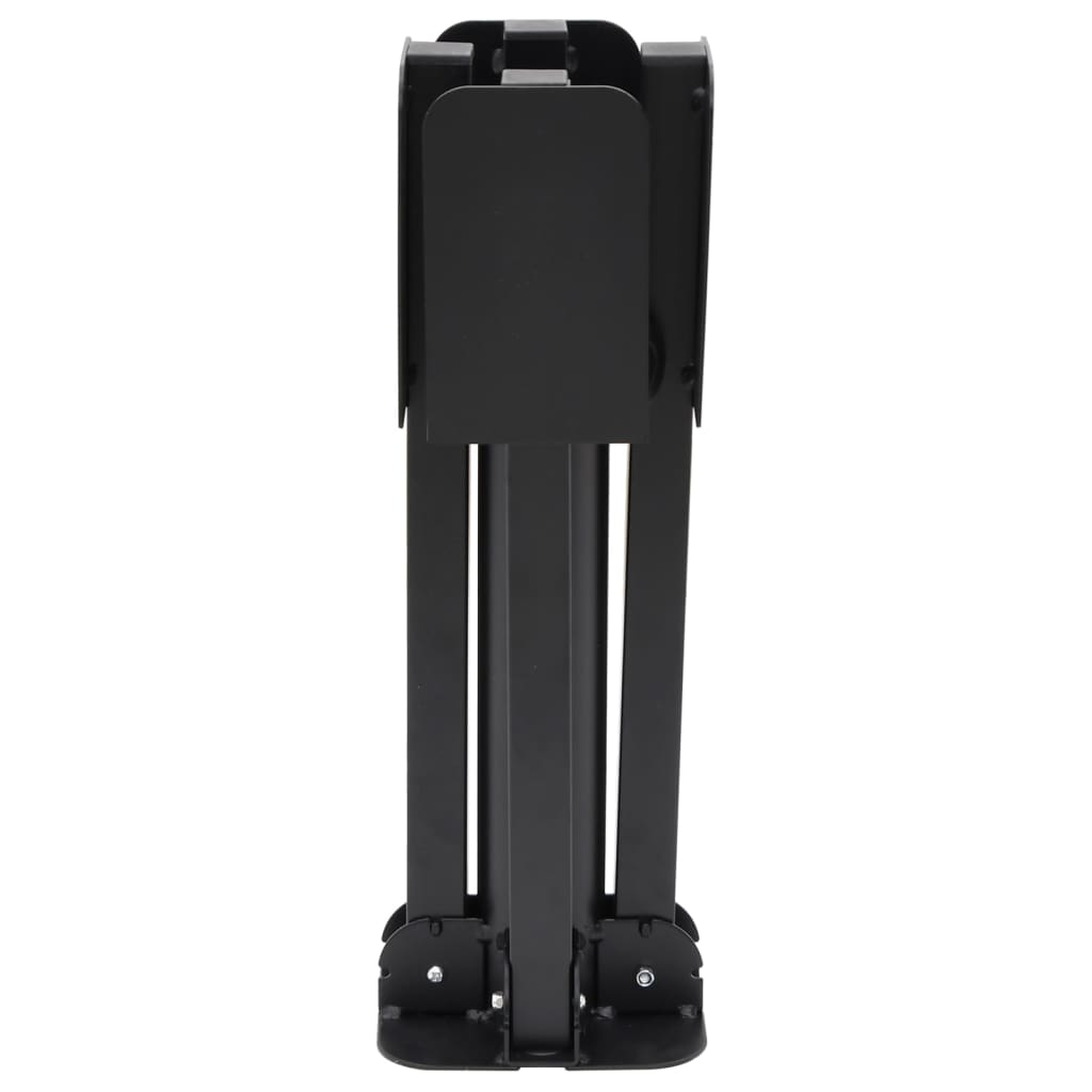 Bidaxl Parasol Foot Collapsible för Ø38 48 mm Stick Steel Glossy Black