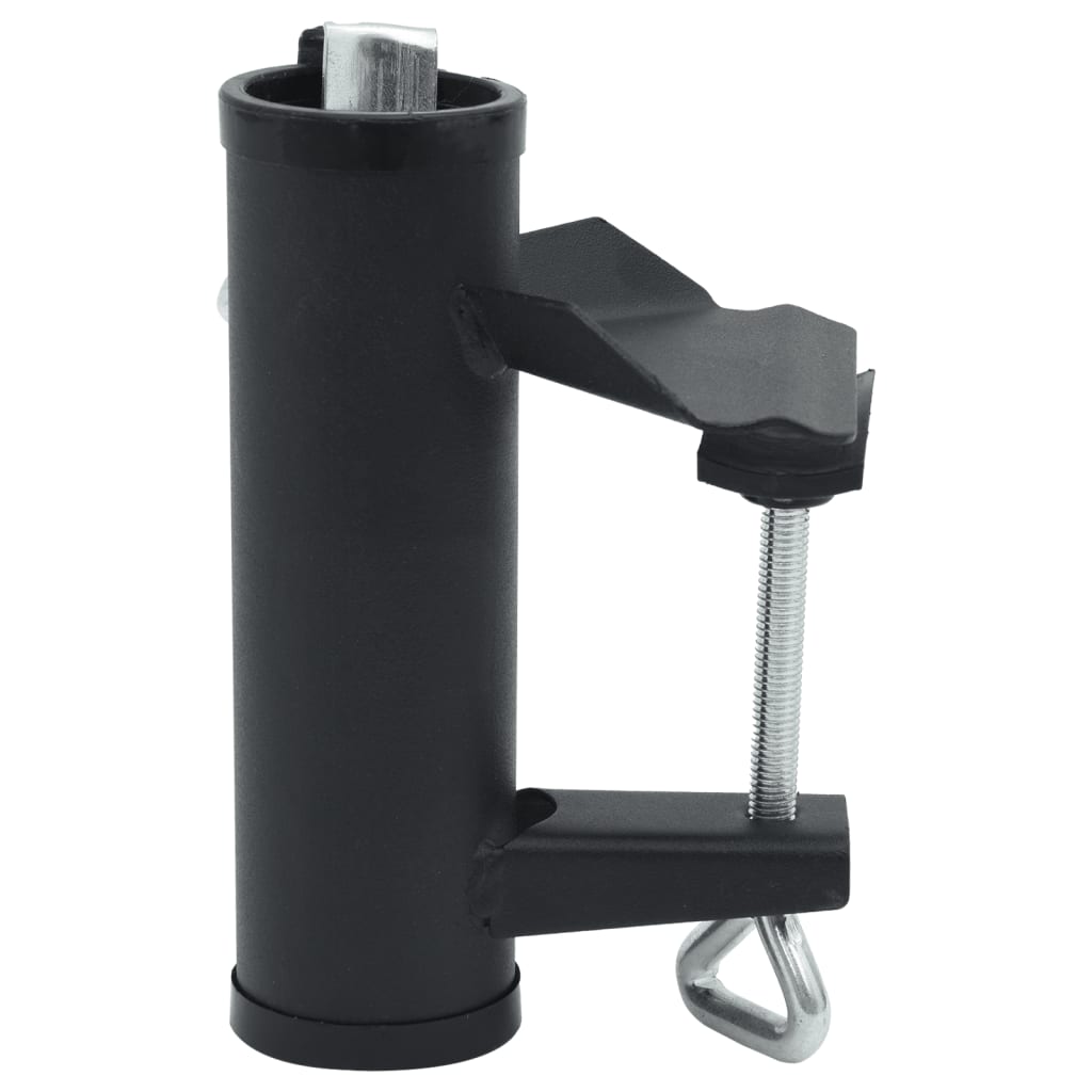 Vidaxx Sonnenschirmklemmen für Balkon 2 Stück 25-38 mm Stahl