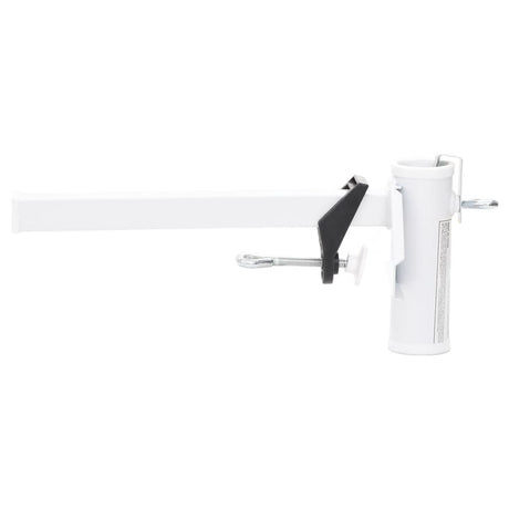 Vidaxx Sonnenschirmklemme für Balkon 38 mm Stahl weiß