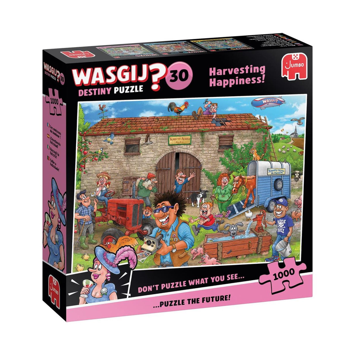 Jumbo Wasgij Destiny 30 – Frohe Ernte! - 1000 Teile Puzzle - Puzzle für Erwachsene - Puzzles ab 12 Jahren