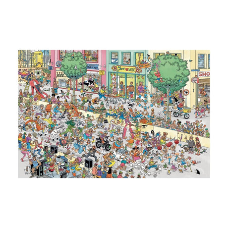 Jumbo-Puzzle Jan van Haasteren, ein zu hoher Stilettoabsatz, 1500 Teile