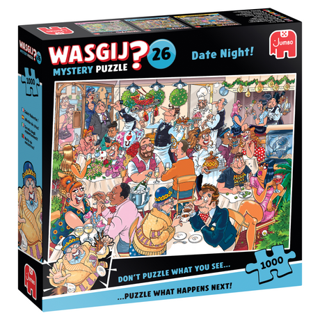 Jumbo Wasgij Mystery 26 Puzzle – Date Night!, 1000 Teile.