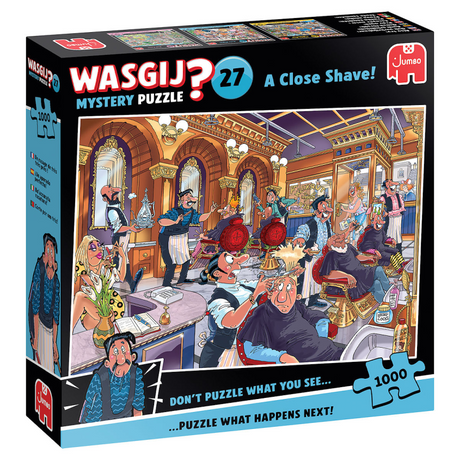 Wasgij Mystery 27 Puzzle – Feuer in der Pfanne!, 1000 Teile.