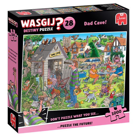 Jumbo Wasgij Destiny 28 Puzzle – Papas Männerhöhle, 1000 Teile.