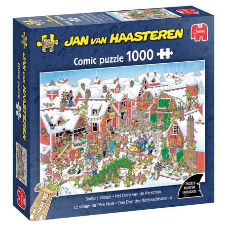Jumbo Jan van Haasteren Puzzle - Dorf des Weihnachtsmanns, 1000 Teile.