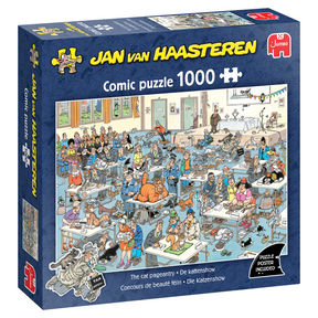 Jan van Haasteren Puzzle - Die Katzenausstellung - 1000 Teile.