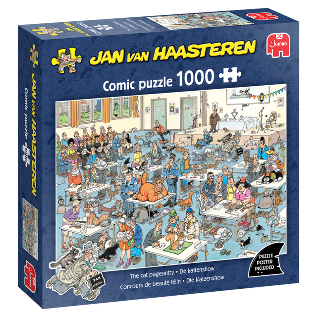 Jan van Haasteren Puzzle - Die Katzenausstellung - 1000 Teile.
