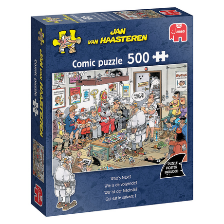 Jumbo Jan van Haasteren Puzzle – Wer kommt als Nächstes, 500 Teile.