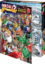 Jumbo wasgij kerstmis adventskalender 2026 - kerstmis tv-special - 24 puzzels met 54 stukjes - aftelkalender - advent calender