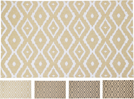 Placemat poly linnen 43x30cm assorti - zig zag