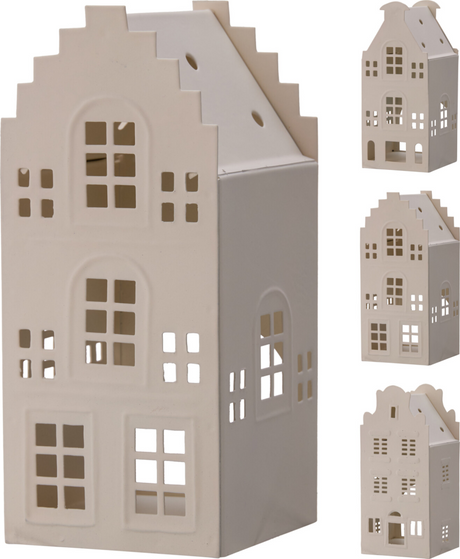 Haus 17cm 3ass weiß