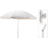Overige merken pro beach parasol aruba met franjes 180 cm ecru