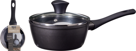 Steelpan inductie soft touch met deksel - 16cm