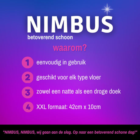 Nimbus magic floorpads dry wet 42cm pak a 2 stuks
