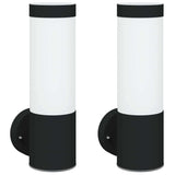 Vidaxx Außenwandleuchte 2 Stück schwarz 12 x 8,5 x 27 cm