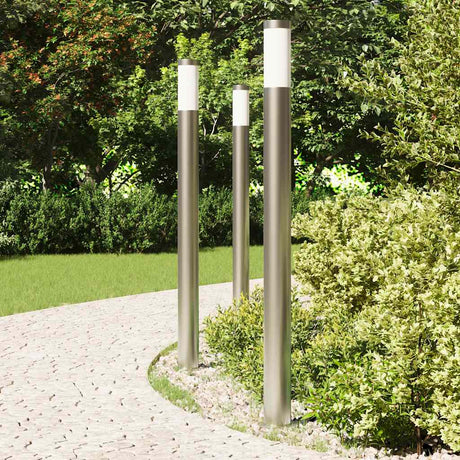 Vidaxx Pollerbeleuchtung 3 Stück 110 cm Edelstahl IP44