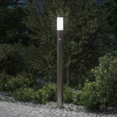 Vidaxx Pollerbeleuchtung mit Sensor 110 cm Edelstahl IP44