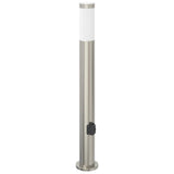 Vidaxl Pollerleuchte mit Fassung 80 cm Edelstahl IP44