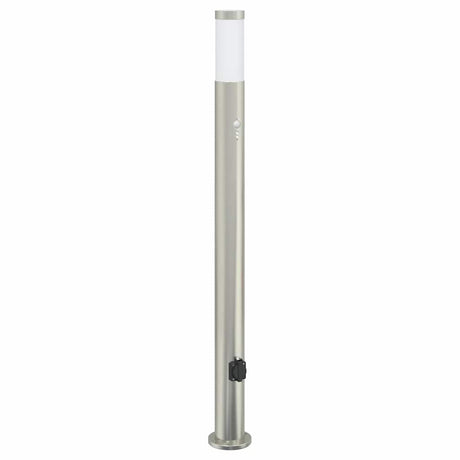 Vidaxx Pollerleuchte mit Sensor und Steckdose 110 cm Edelstahl IP44