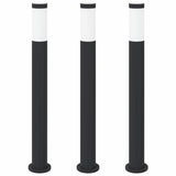 Vidaxx Pollerbeleuchtung 3 Stück 80 cm Edelstahl IP44