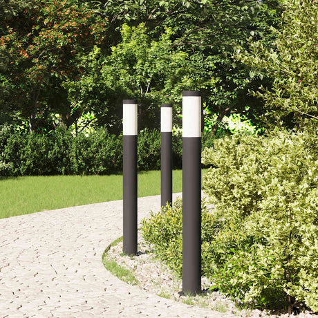 Vidaxx Pollerbeleuchtung 3 Stück 80 cm Edelstahl IP44