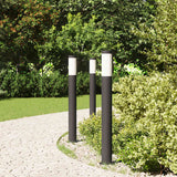 Vidaxx Pollerbeleuchtung 3 Stück 80 cm Edelstahl IP44