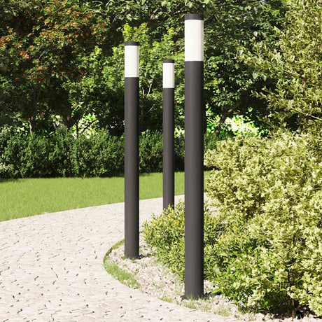 Vidaxx Pollerbeleuchtung 3 Stück 110 cm Edelstahl IP44