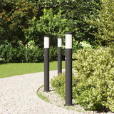VidaXL Pollerbeleuchtung mit Sensor 3 Stück 80 cm Edelstahl IP44