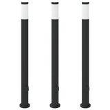 Vidaxx Pollerleuchte mit Fassung 3 Stück 110 cm Edelstahl IP44