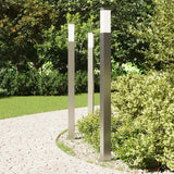 Vidaxx Pollerbeleuchtung 3 Stück 110 cm Edelstahl IP44