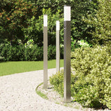 VidaXL Pollerbeleuchtung mit Sensor 3 Stück 110 cm Edelstahl IP44