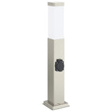 Vidaxl Pollerleuchte mit Fassung 50 cm Edelstahl IP44