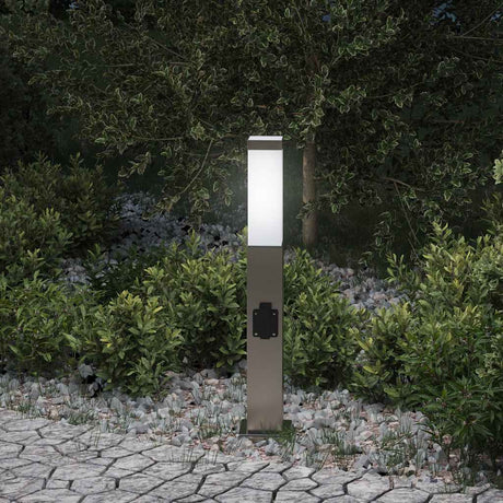 Vidaxl Pollerleuchte mit Fassung 50 cm Edelstahl IP44