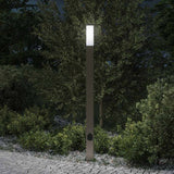Vidaxl Pollerleuchte mit Fassung 110 cm Edelstahl IP44