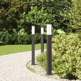 VidaXL Pollerbeleuchtung 3 Stück 80 cm Schwarz IP44