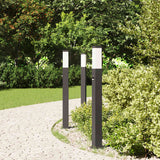 VidaXL Pollerbeleuchtung mit Sensor 3 Stück 80 cm Schwarz IP44